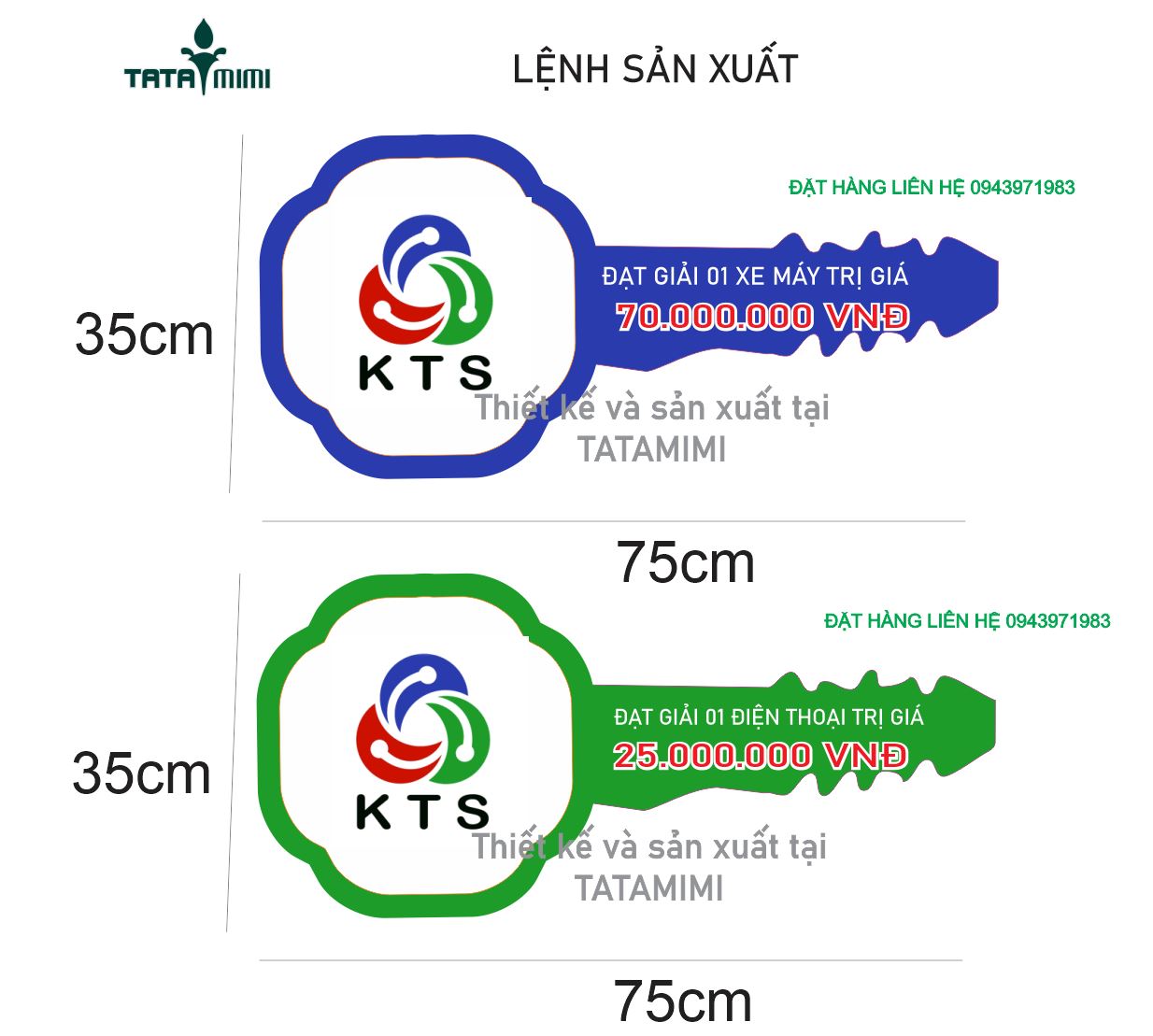 Mô hình chìa khóa trao giải