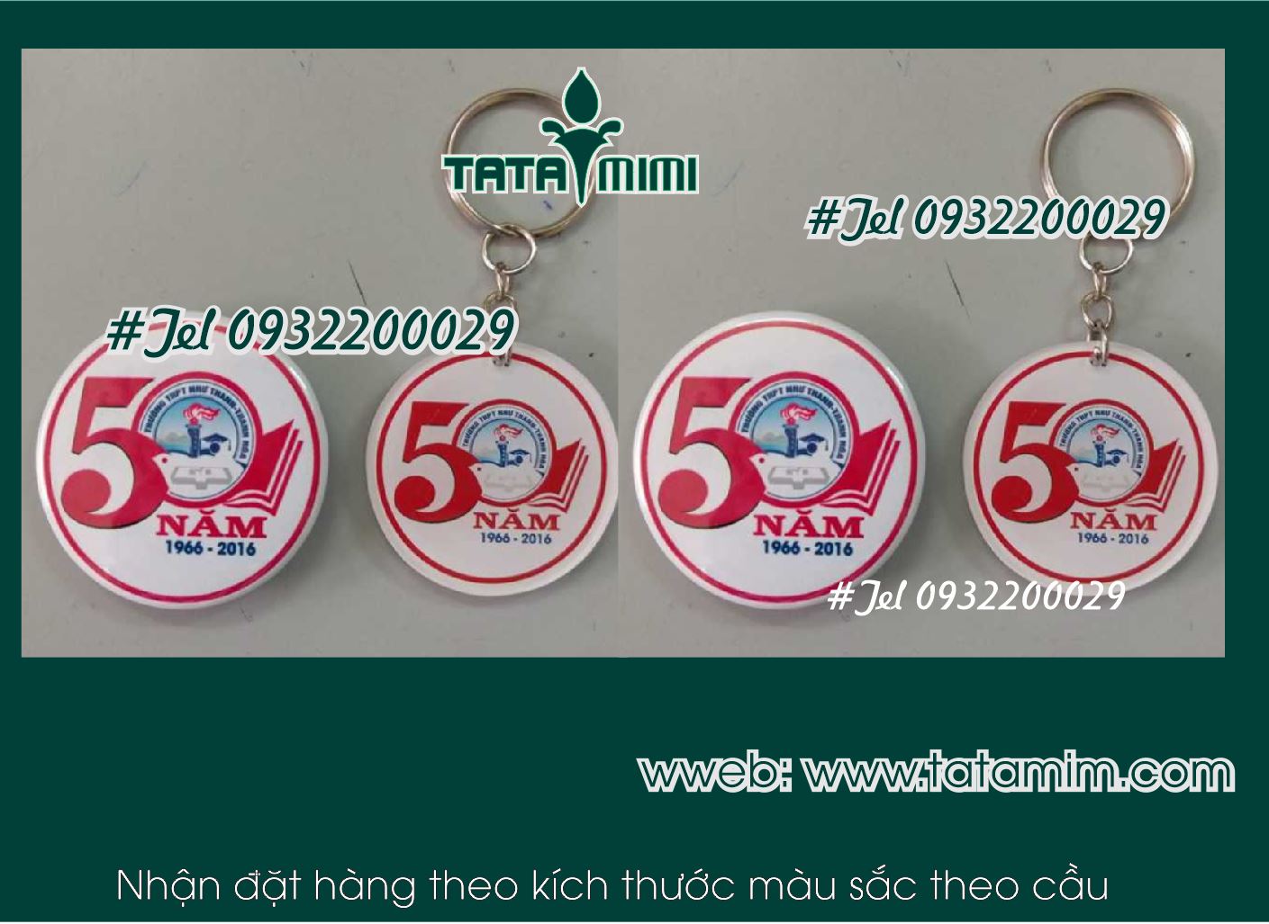 Móc khóa mica – móc khóa kỉ niệm