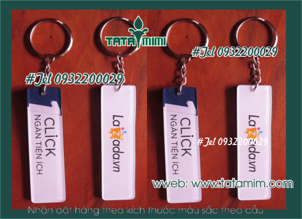 Móc khóa mica bằng nhựa dẻo