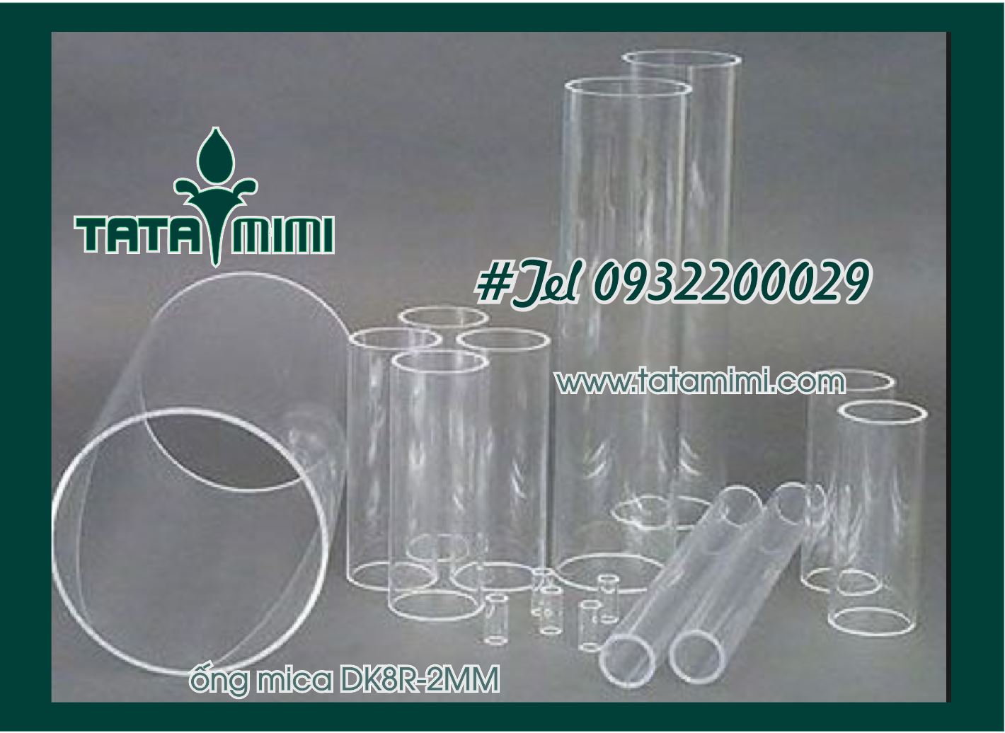ống mica có màu mica trắng sữa- trắng trong