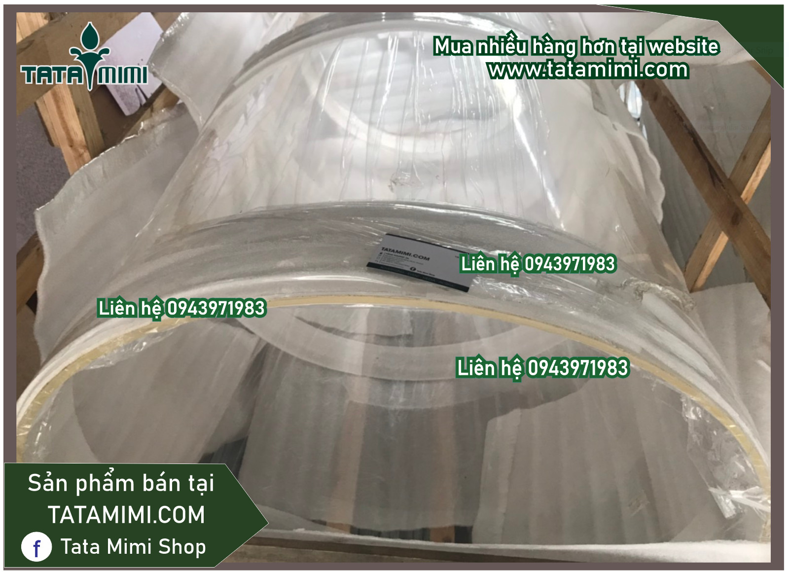 Ống mica đường kính lớn nhận đặt hàng