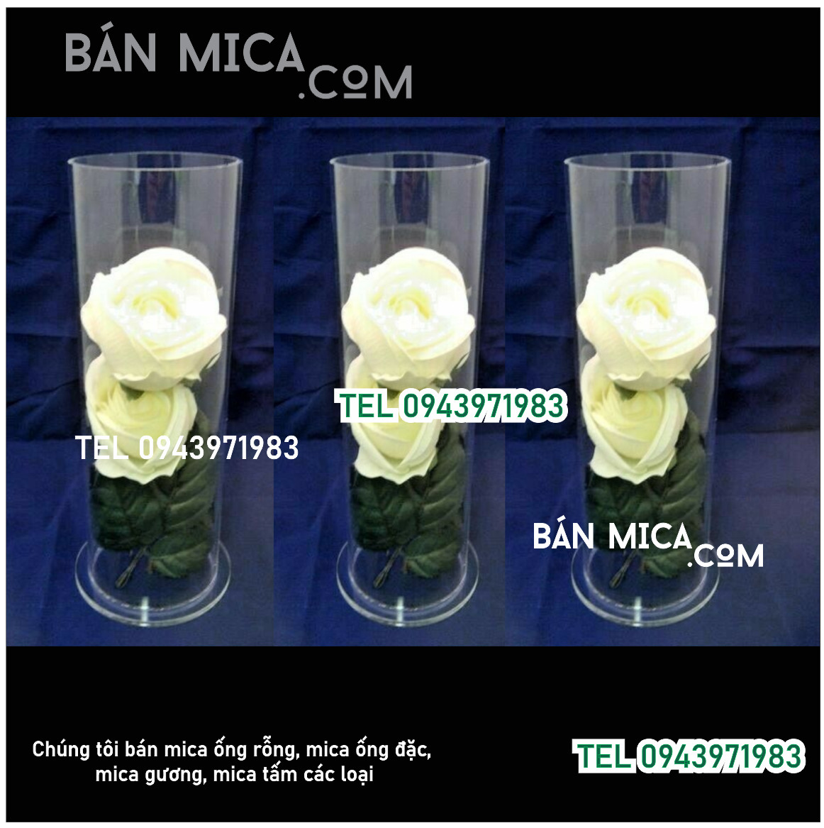 Ống mica lớn nhất tại kho