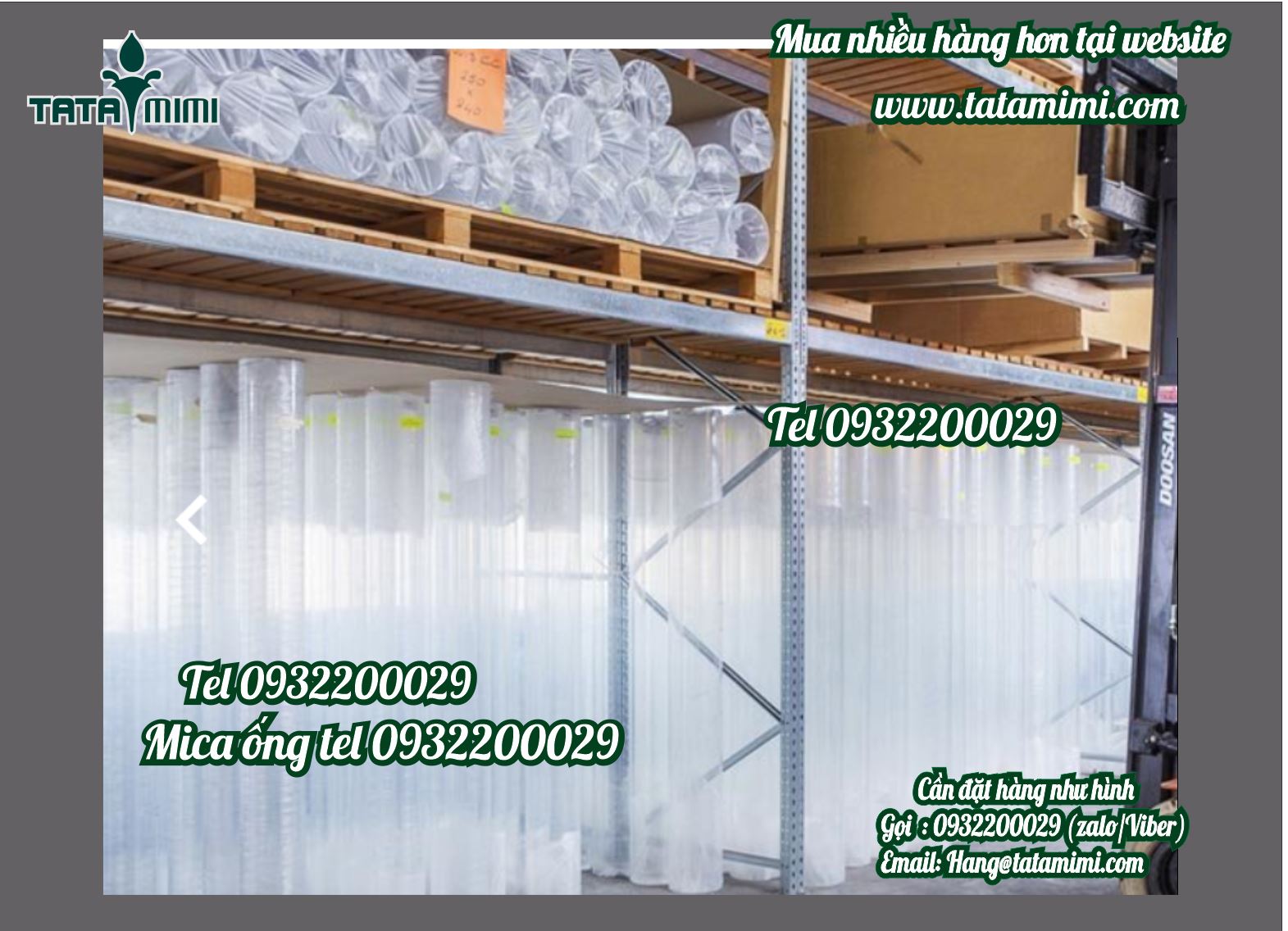 ống mica có màu mica trắng sữa- trắng trong