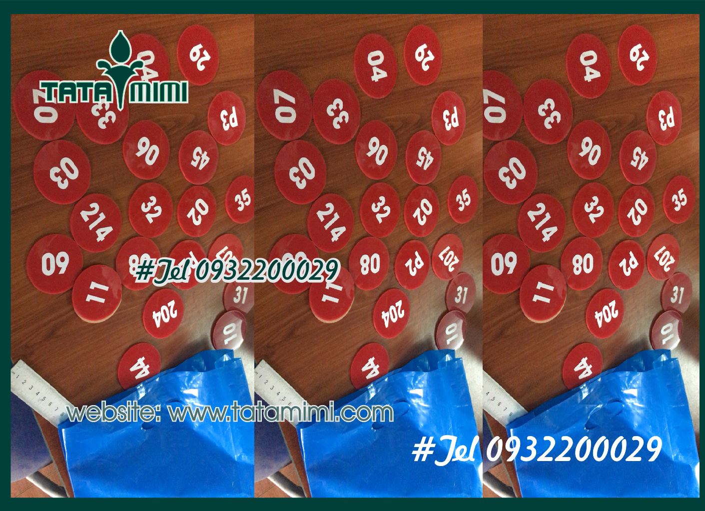 Thẻ bàn với chất liệu nhẹ