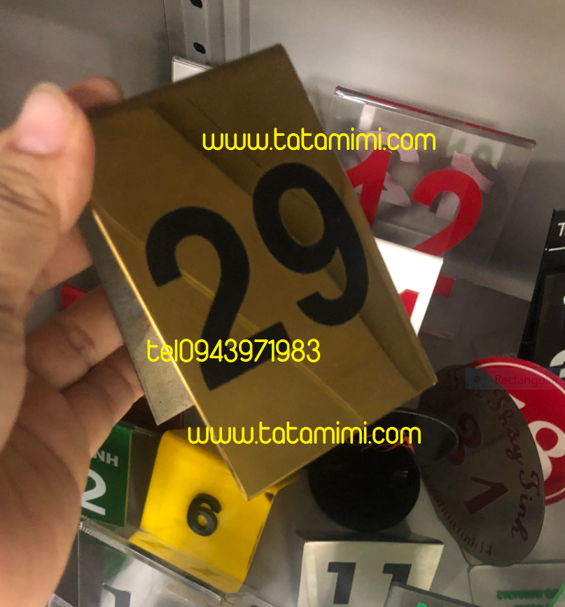 Thẻ đánh số mica