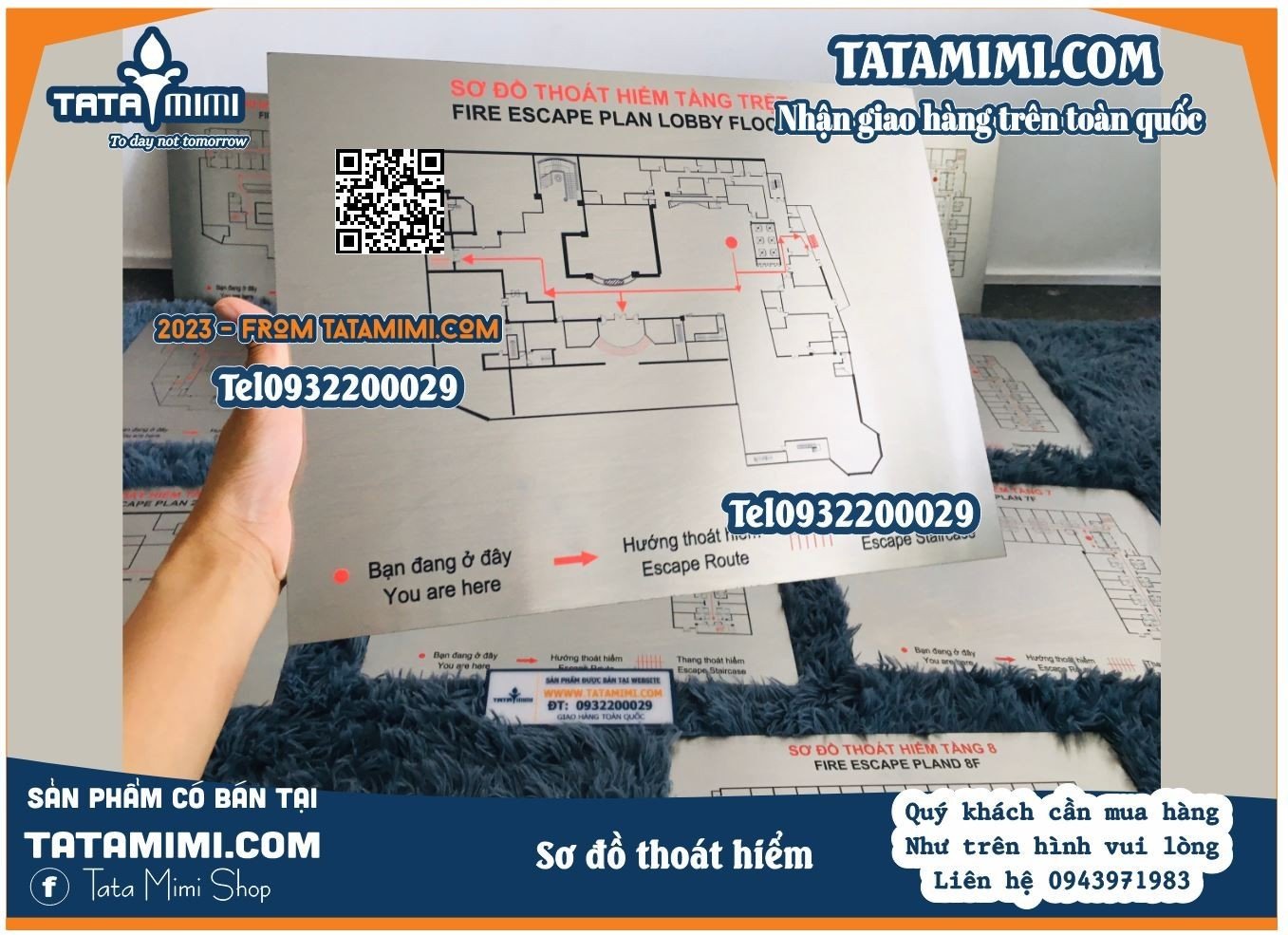Sơ đồ thoát hiểm thiết kế theo từng khu