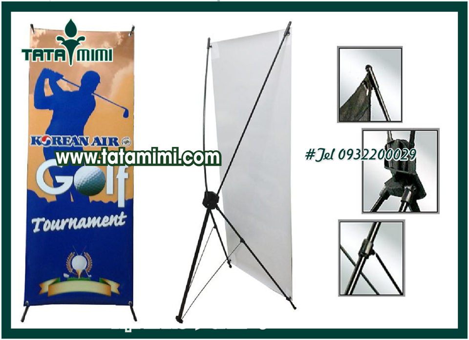 Standee để ngoài trời thân sắt thân gỗ
