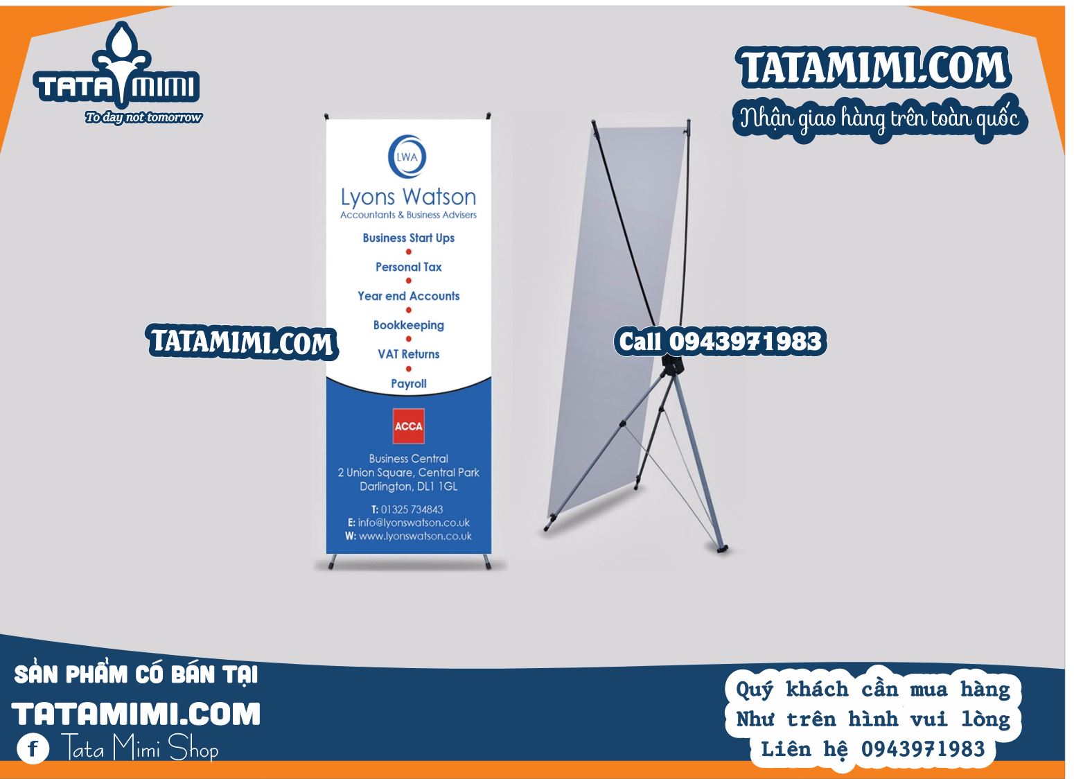 Standee có những kích thước nào?