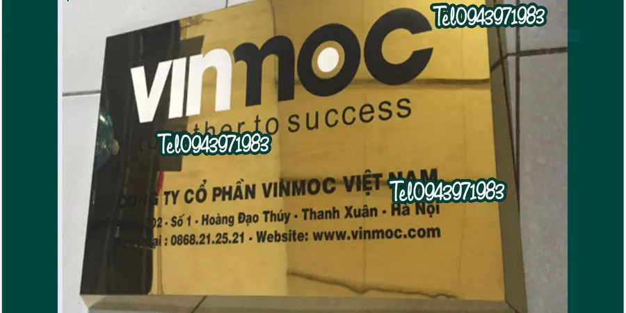 Bảng hiệu công ty mica-biển mica công ty