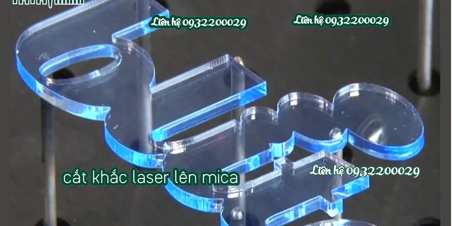 Mẫu chữ cắt bằng máy laser