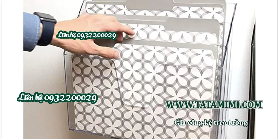 Kệ A4 nhiều ngăn để bàn hoặc treo tường