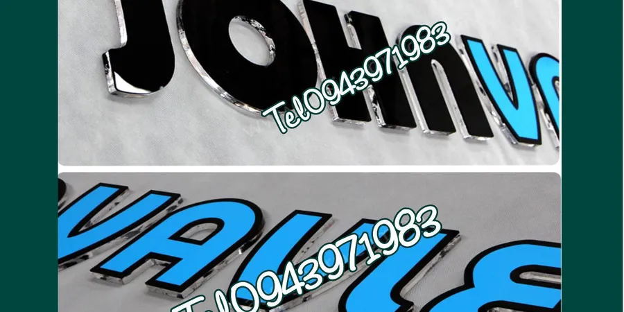 Các mẫu logo đẹp được sản xuất từ mica