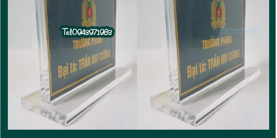 Các loại biển mica – nhận làm biển chức danh giá rẻ
