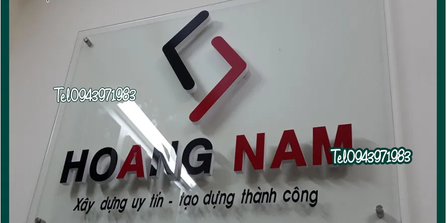 Mica làm chữ quảng cáo-logo