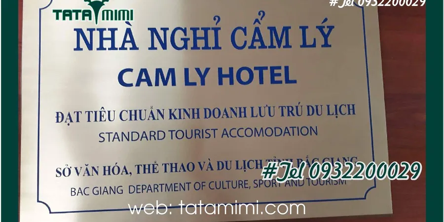 Biển inox công ty