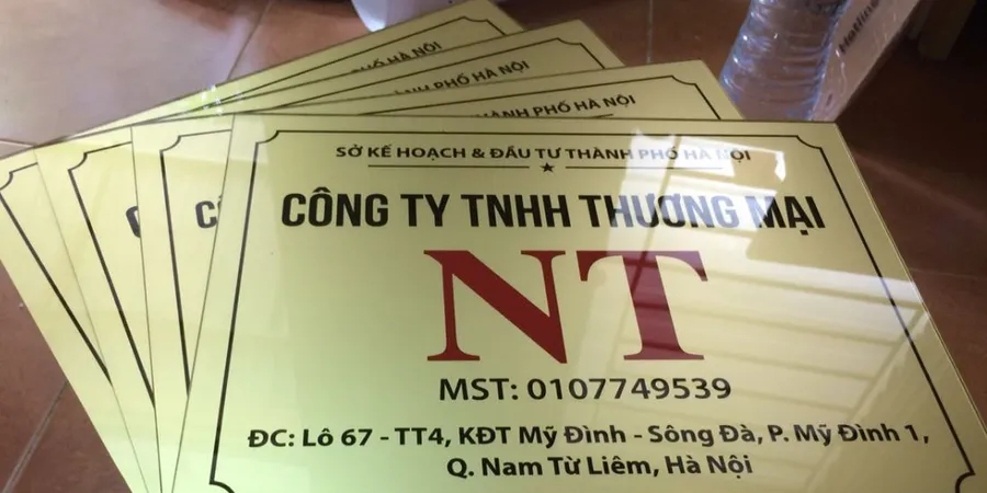 Làm các loại biển công ty –văn phòng