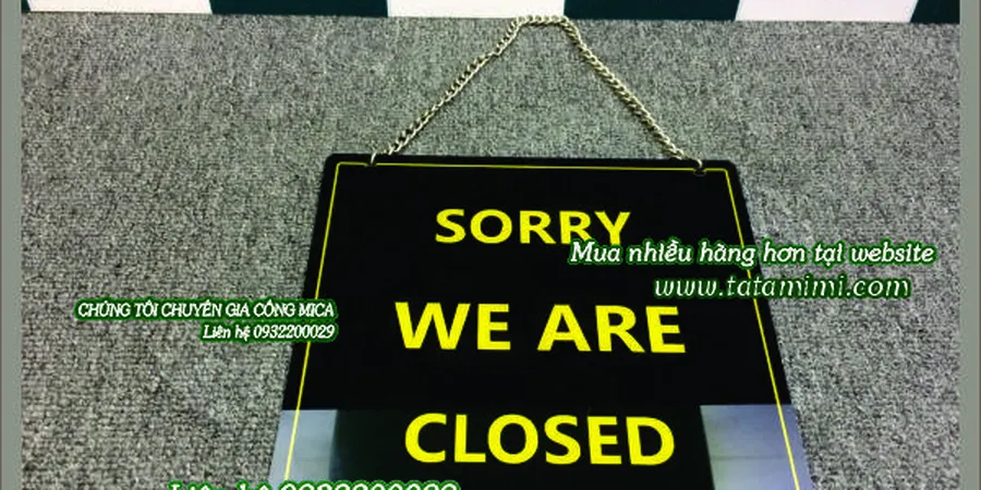 TATAMIMI in ấn những biển hiệu cấm hút thuốc-biển open close