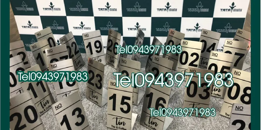 Thẻ để bàn- thẻ đánh số thứ tự