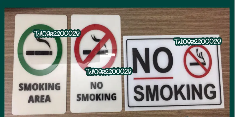 Biển cấm hút thuốc để bàn hay gắn tường