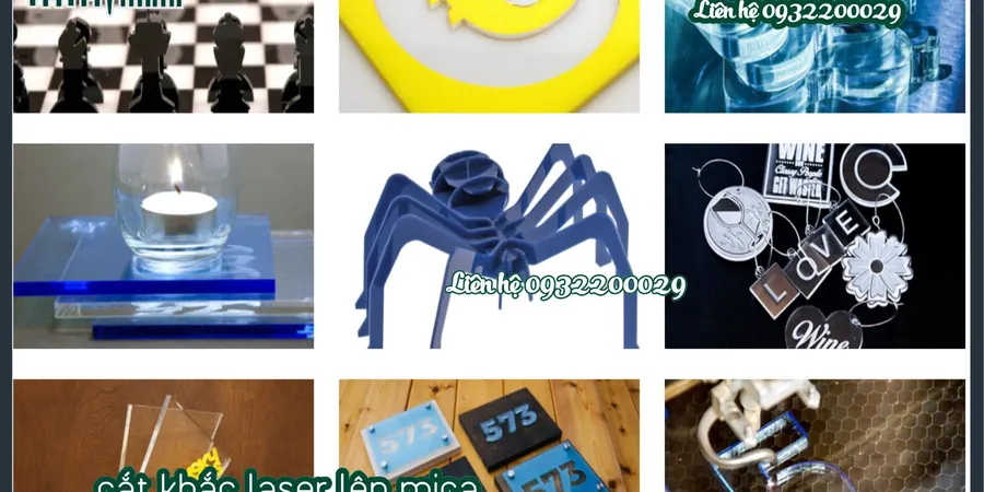 Cắt mica thành hình theo ý tưởng