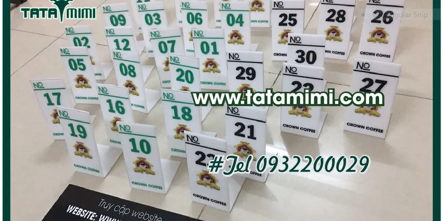 Kệ mica số order