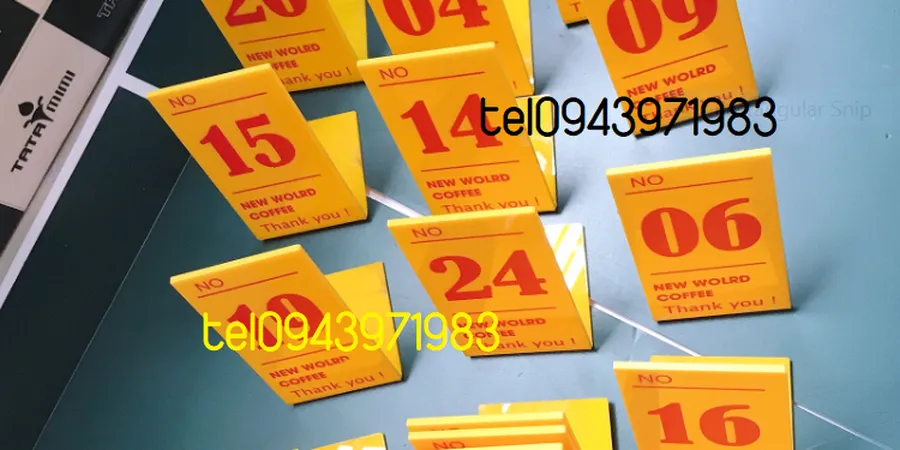 Thẻ đánh số mica