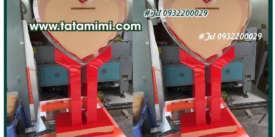 Mica gia công thành thùng hình trái tim