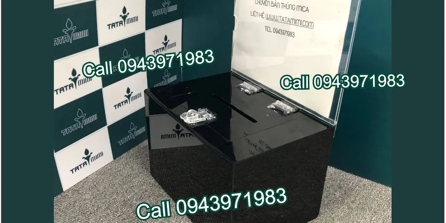 Hộp tipbox làm bằng mica