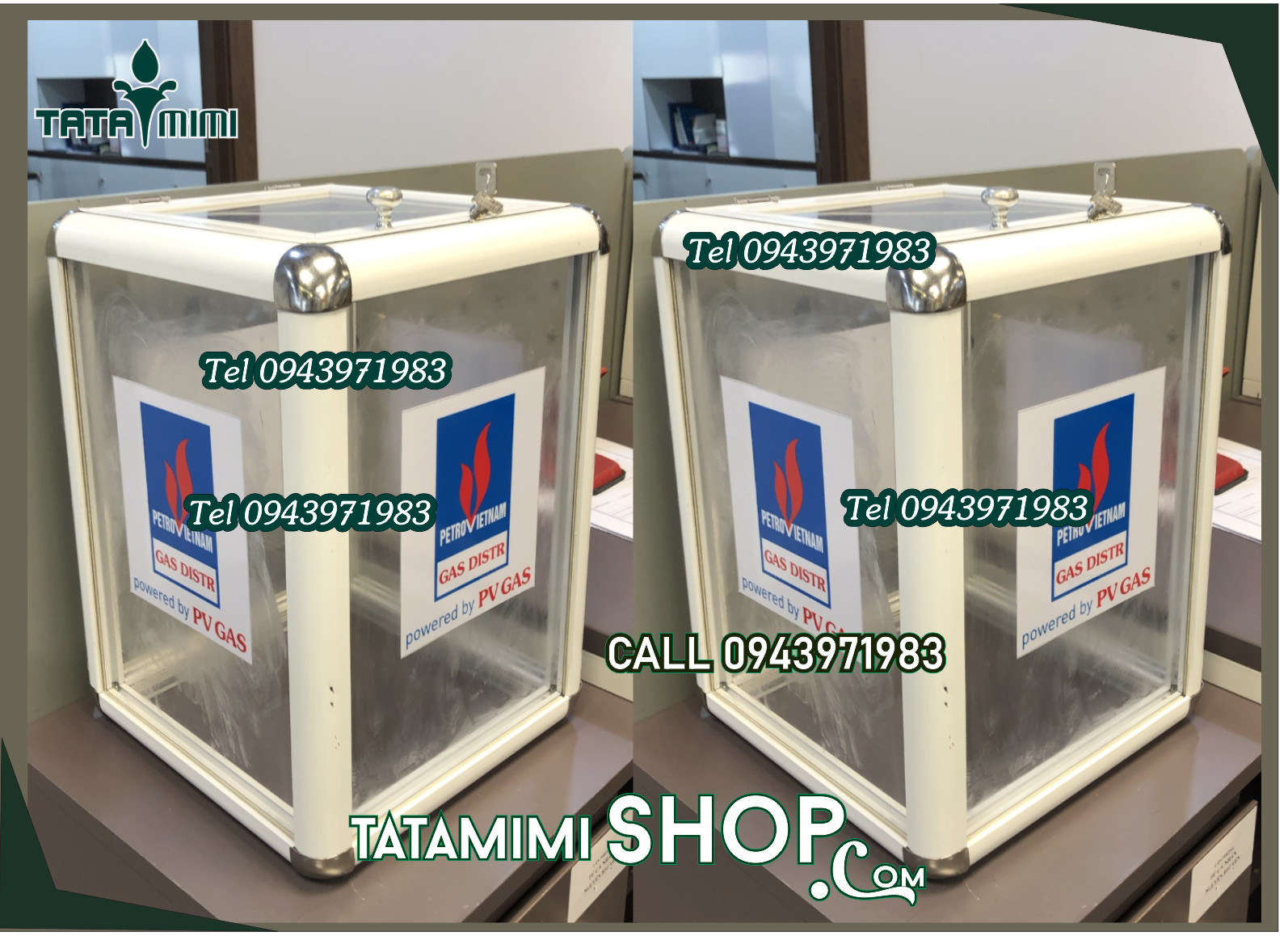 Thùng từ thiện bo nhôm chắc chắn