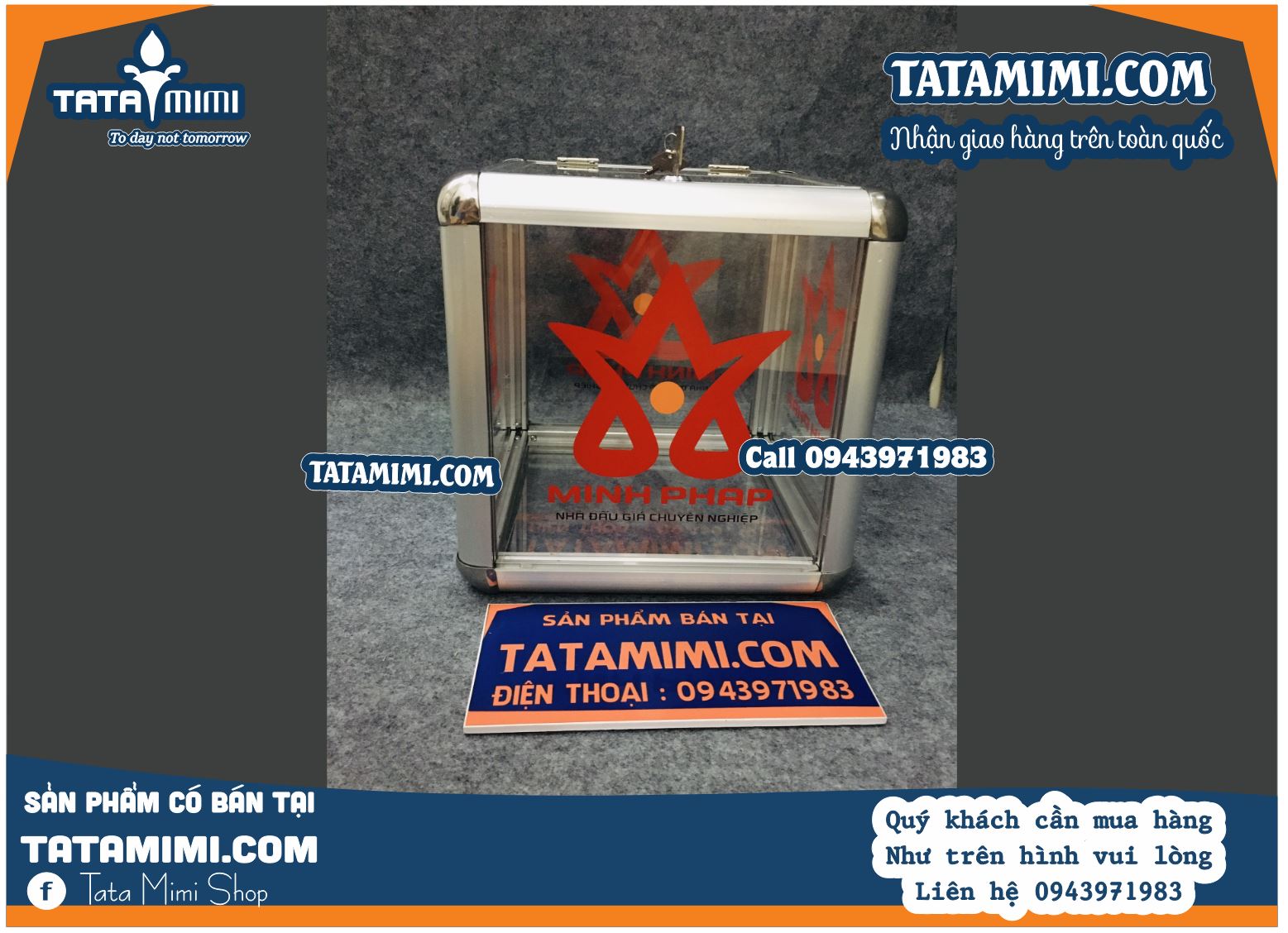 Thùng mica bo nhôm làm kích thước nhỏ nhất