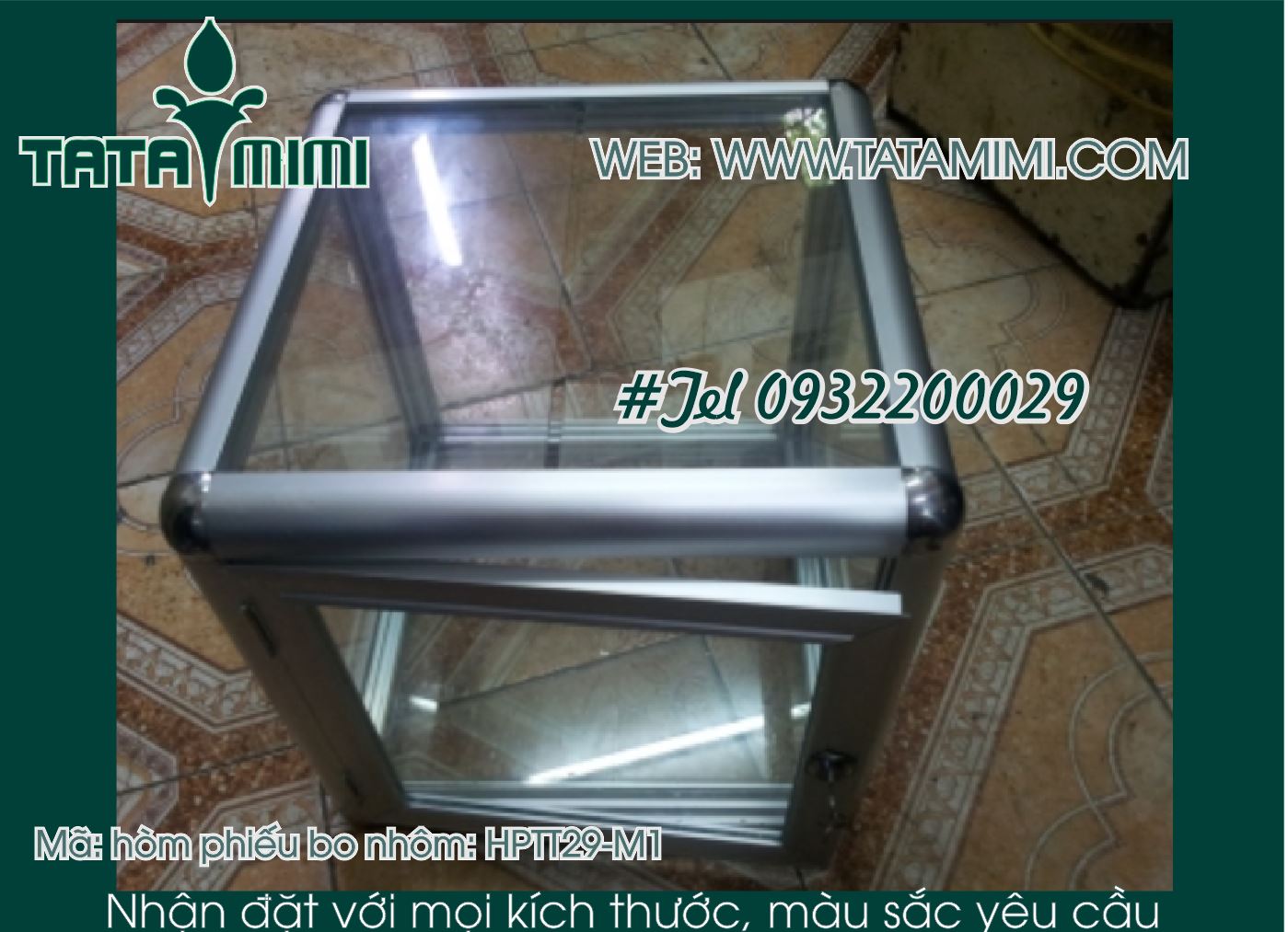 Thùng từ thiện bo nhôm chắc chắn