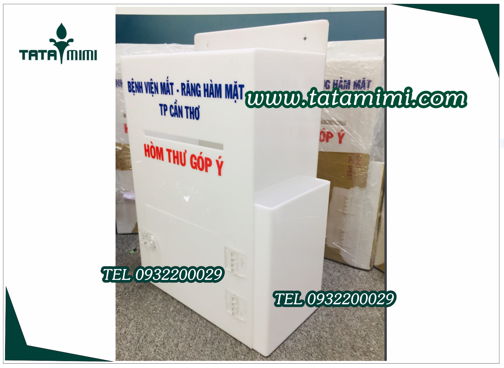 Thùng thư có kèm hộp đựng tờ rơi