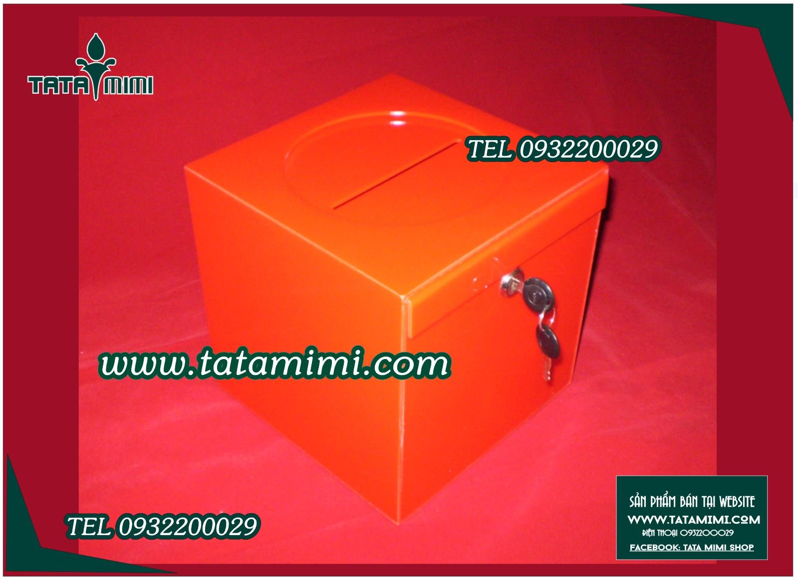 Có sẵn thùng mica trong và màu chưa in nội dung