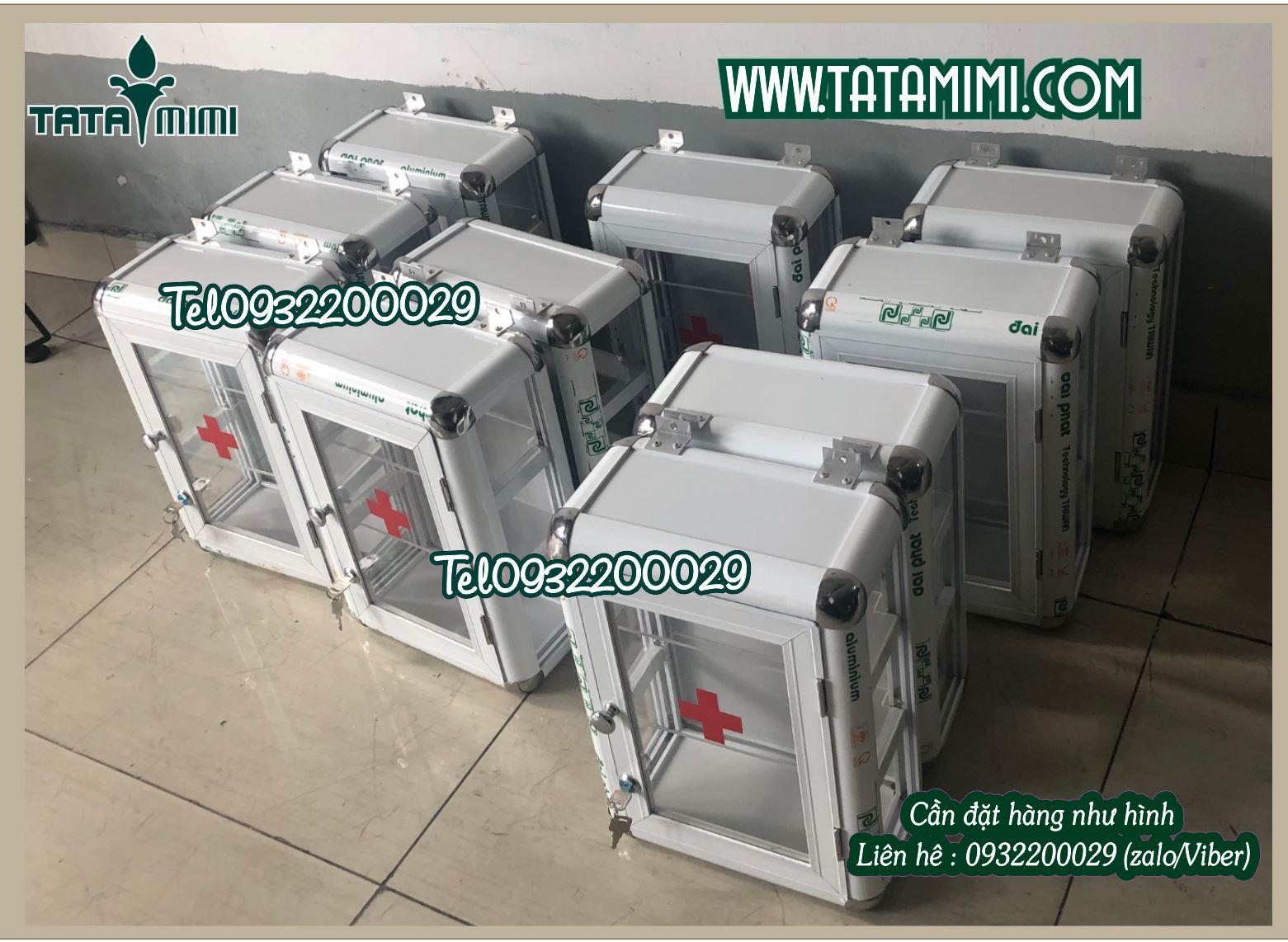 Tủ thuốc y tế chia ngăn bo viền