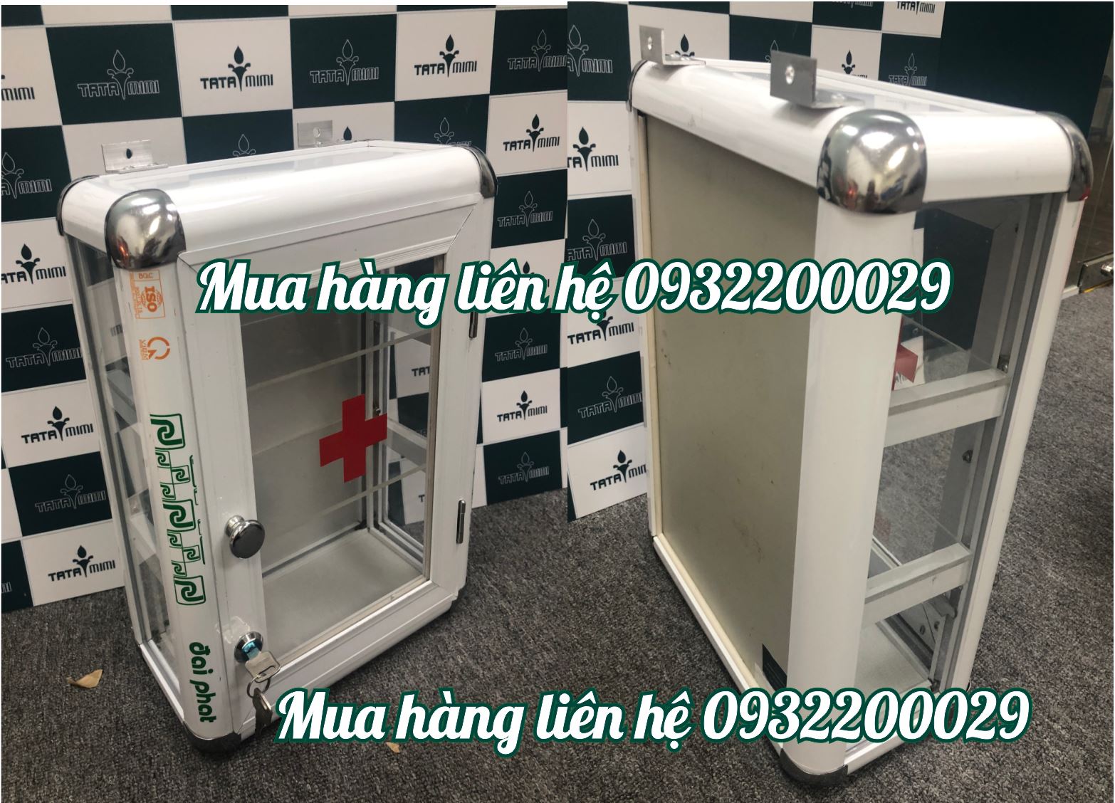 Tủ thuốc y tế chia ngăn bo viền
