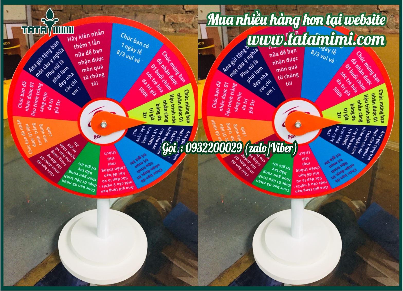 Vòng quay để bàn làm theo thương hiệu