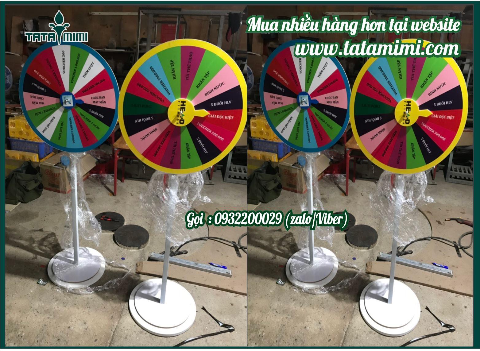 Vòng quay may mắn nên làm thân sắt hay gỗ