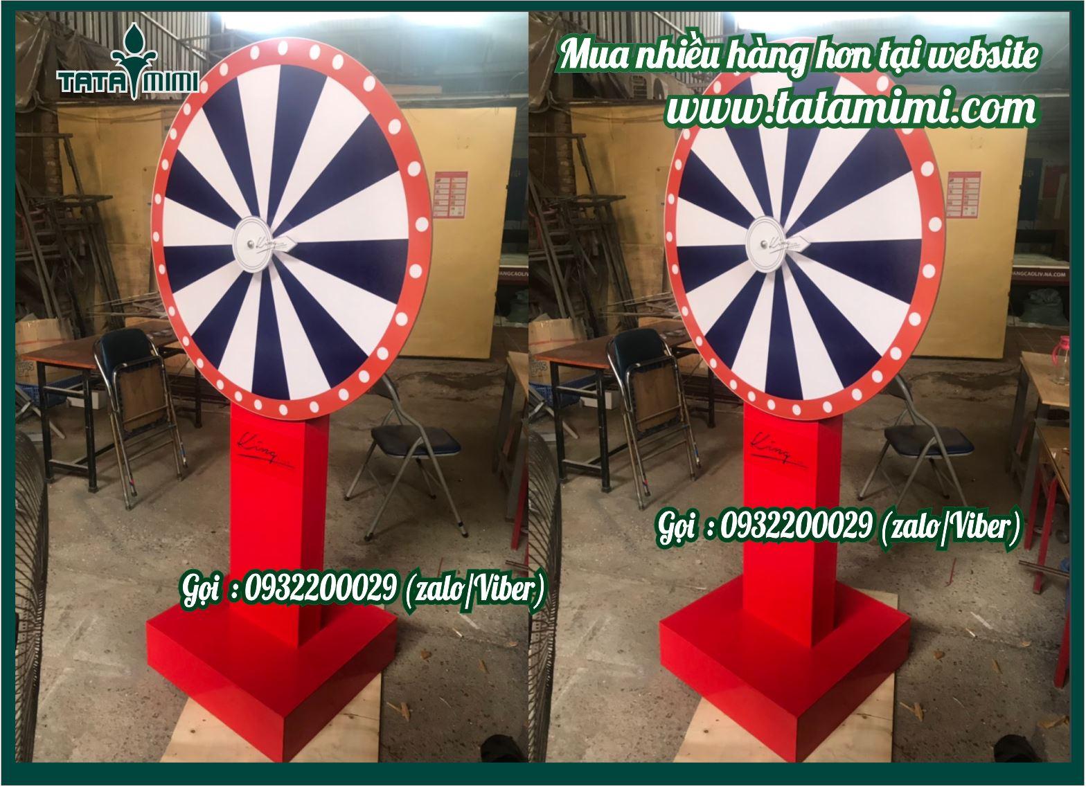 Vòng quay may mắn nội dung in theo yêu cầu