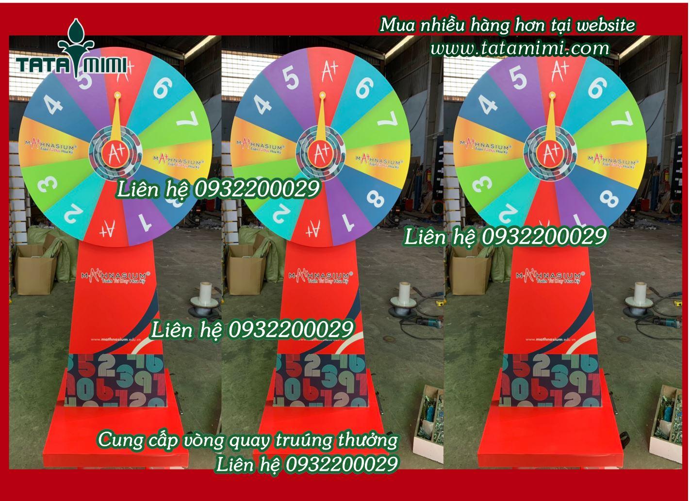 Vòng quay may mắn thân sắt hộp hay tròn
