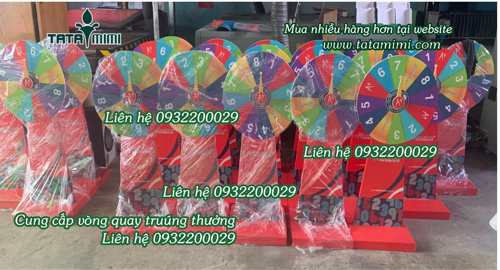 Vòng quay may mắn nội dung in theo yêu cầu