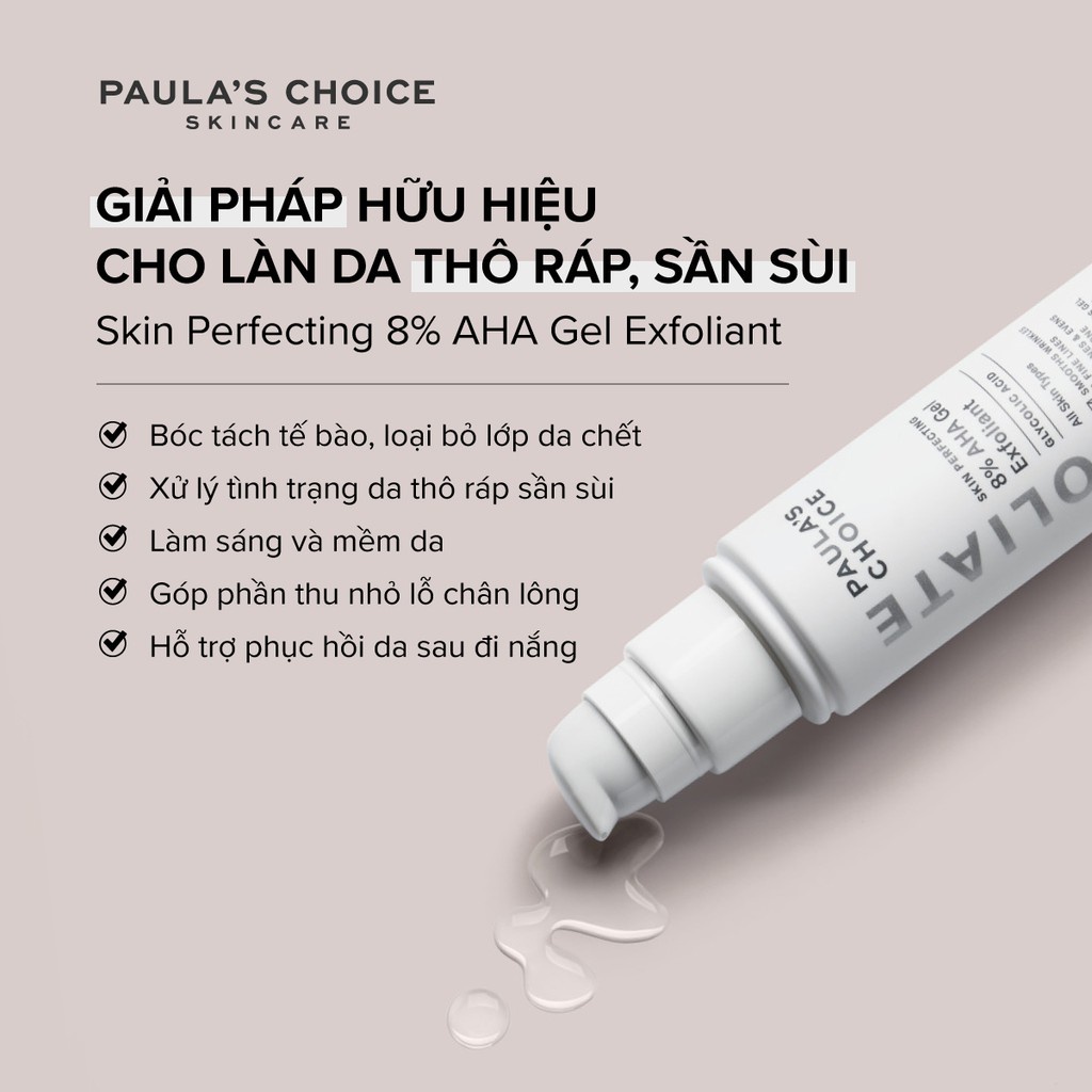 Gel Dưỡng Ẩm Cao Cấp 8% AHA Skin Perfecting 8% AHA Gel Exfoliant 