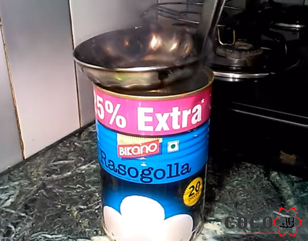 Đậy miệng lon sữa bằng thau inox Đậy miệng lon sữa bằng thau inox