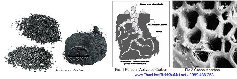 Cấu trúc hạt than hoạt tính Cấu trúc hạt than hoạt tính