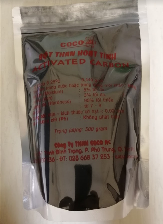 Túi bột than hoạt tính coco ac Túi bột than hoạt tính coco ac