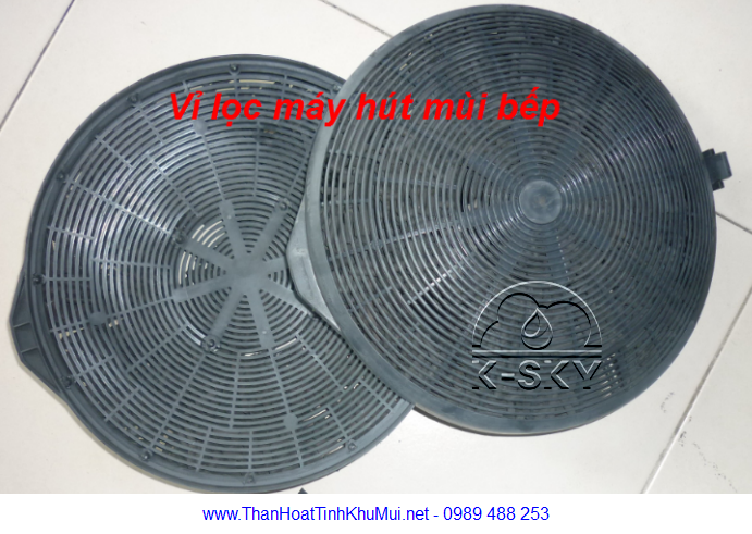 Vỉ than hoạt tính trong máy hút khử mùi khói bếp Vỉ than hoạt tính trong máy hút khử mùi khói bếp