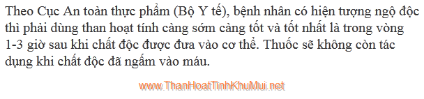Hướng dẫn sử dụng thuốcc than hoạt tính khi ngộ độc Hướng dẫn sử dụng thuốcc than hoạt tính khi ngộ độc