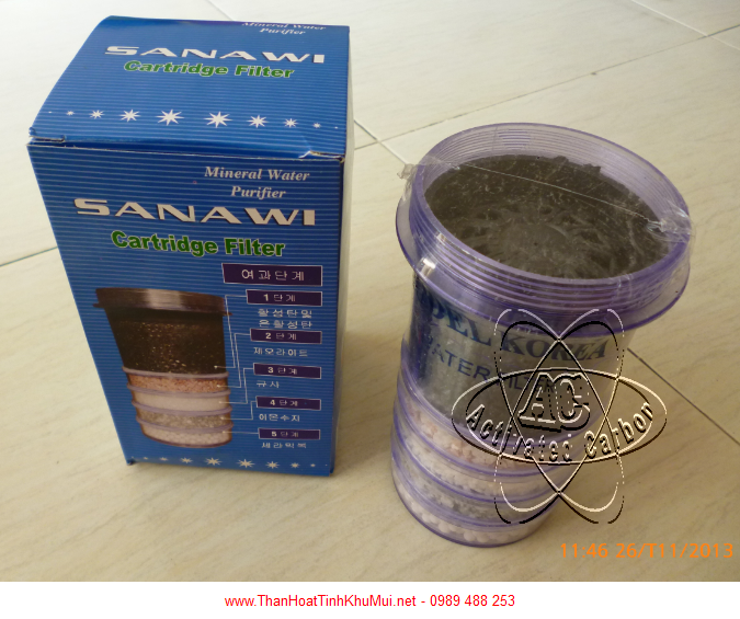 Lõi lọc than hoạt tính 5 tầng Lõi lọc than hoạt tính 5 tầng