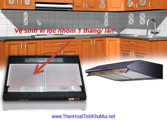 Vệ sinh vỉ lọc nhôm máy hút khử mùi bếp 1 tháng/ lần Vệ sinh vỉ lọc nhôm máy hút khử mùi bếp 1 tháng/ lần