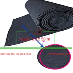 Vải than hoạt tính 2 mm loại 1 (đặc điểm dễ rách)