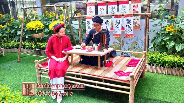 Cho thuê ông đồ viết chữ sự kiện HCM Cho thuê ông đồ viết chữ sự kiện HCM